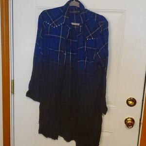 Blue Plaid Shirt